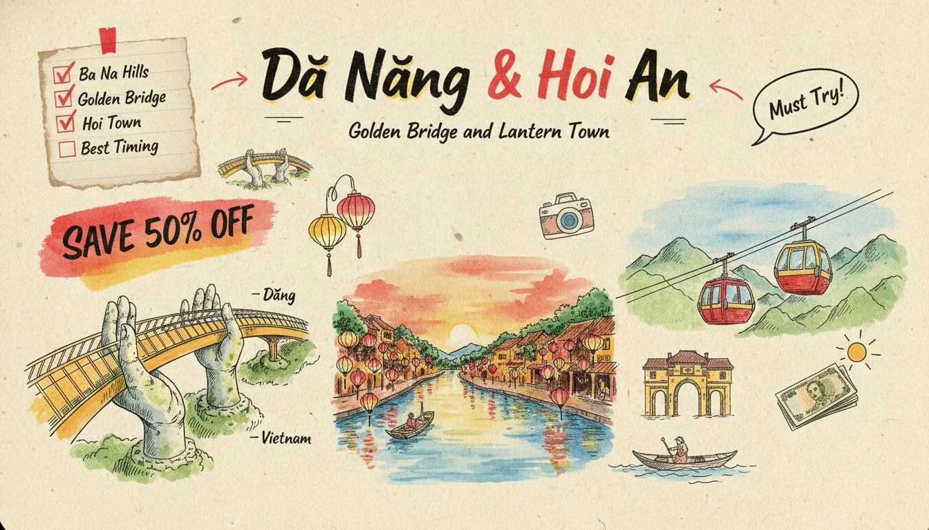 Da Nang & Hoi An 2026: Ba Na Hills Timing, Golden Bridge, Lantern Route
