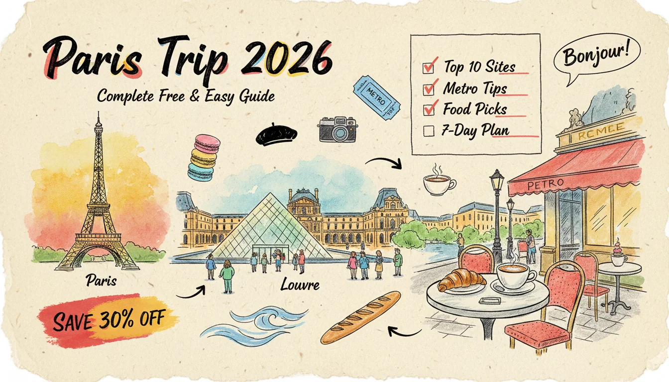 2026 Paris Travel Guide: Top Attractions, Metro Tips, Food & Money-Saving Promo Codes