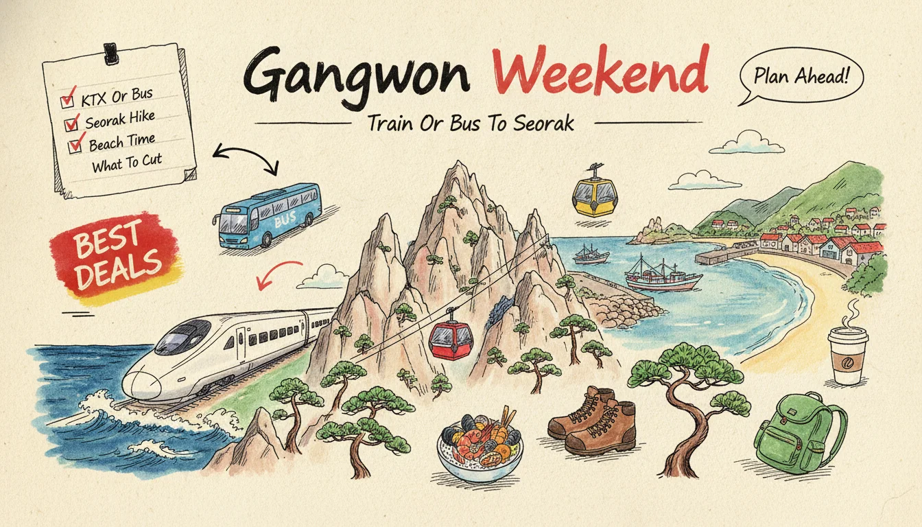 Gangwon in 48 Hours 2026: the KTX vs the Bus to Seoraksan