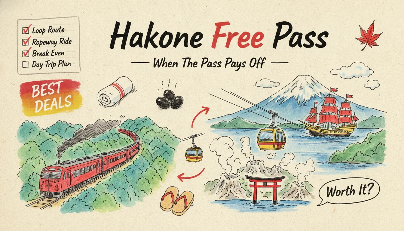 Hakone From Tokyo: The Free Pass Needs ¥4,578 of Riding Before It Pays