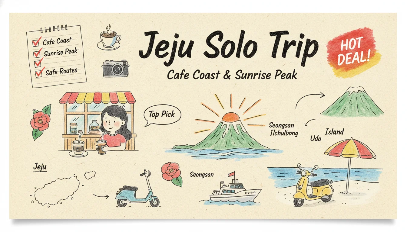 เที่ยวเชจูคนเดียว 5 วัน｜ชายฝั่งคาเฟ่ ซองซานอิลชุลบง เกาะอูโด เส้นทางปลอดภัยของสาวเดี่ยว