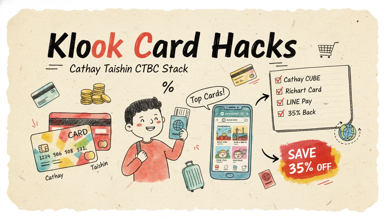 2026 Klook Credit Card Stacking Guide: Maximize Cashback with Cathay, Taishin & CTBC