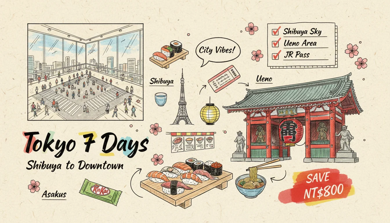 Tokyo Travel Guide 2026: 7-Day Itinerary from Shibuya to Shitamachi for All Levels