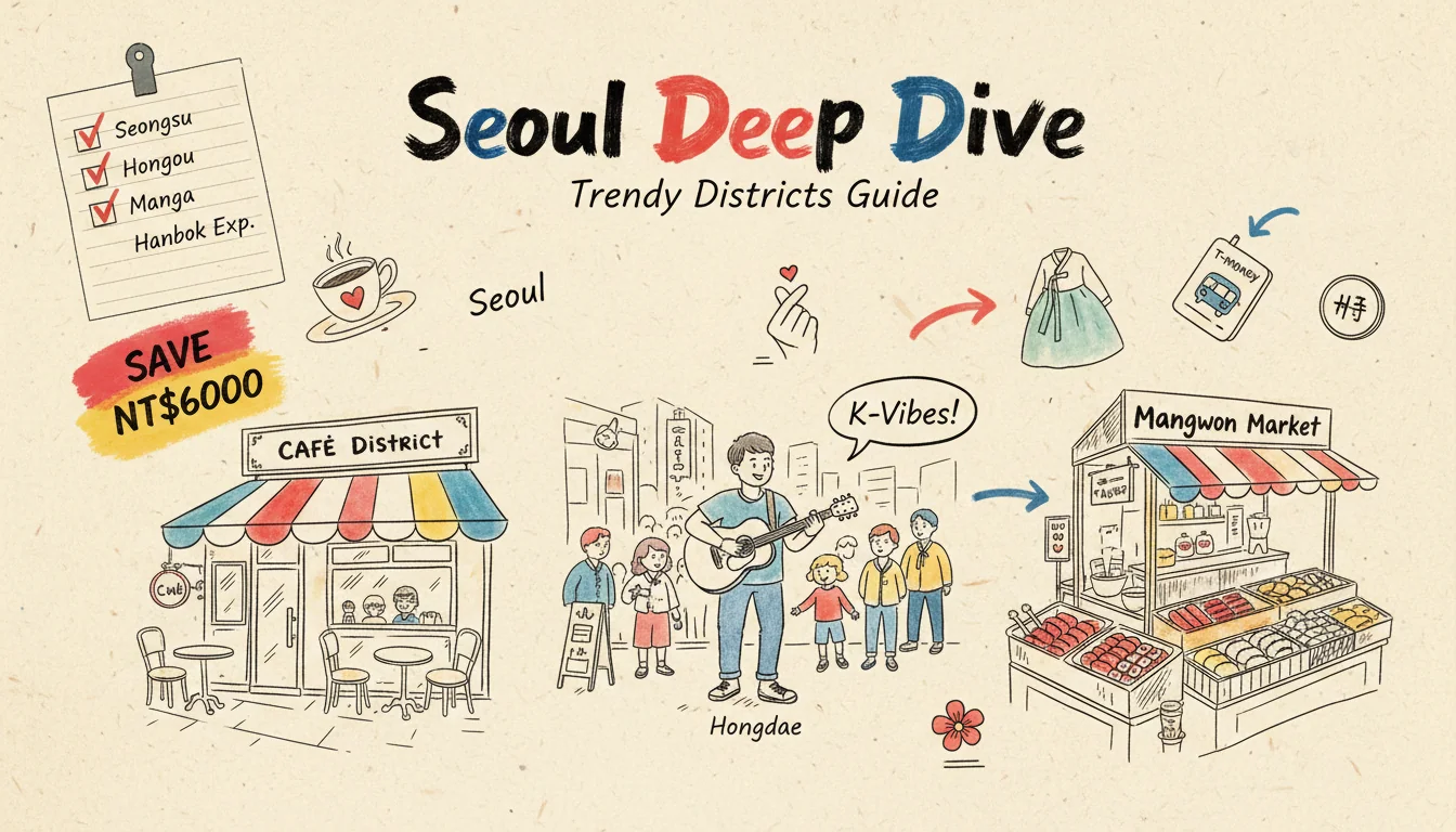 2026 Seoul Travel Guide: Seongsu-dong, Hongdae, Mangwon Market & Budget Promo Codes
