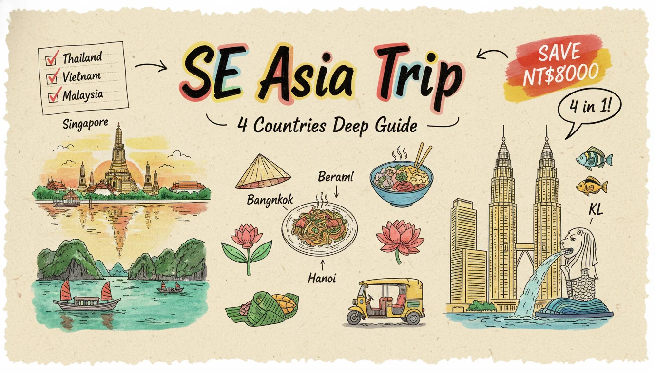 2026 Southeast Asia Travel Guide: Thailand, Vietnam, Malaysia & Singapore Budget Tips